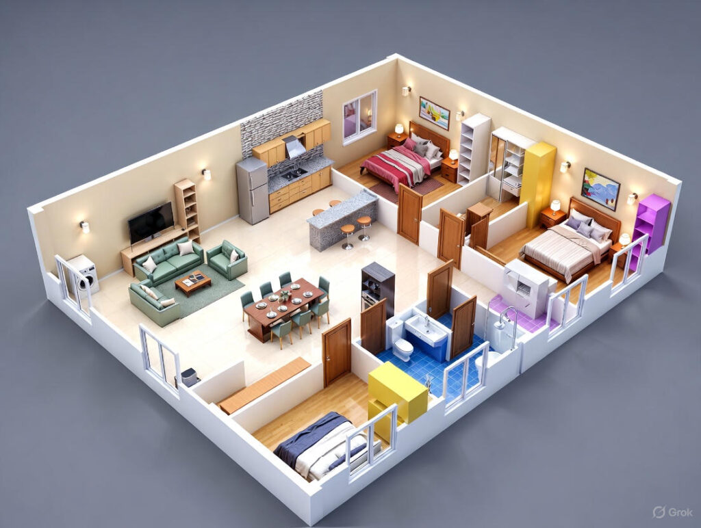 ExperionSector 151 Noida 3 BHK Floor plan