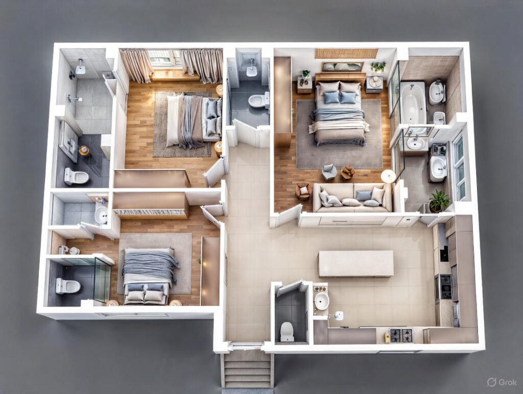 ExperionSector 151 Noida 3 BHK Floor plan